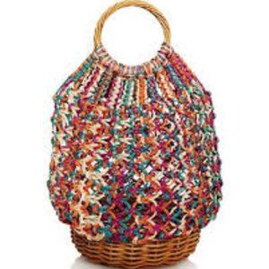 Serpui Lara Macrame Basket Bag